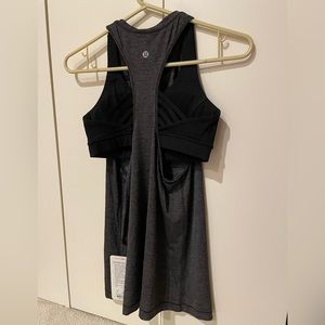 NWT Lululemon 2-in-1 tank with attached bra (with removable pad).